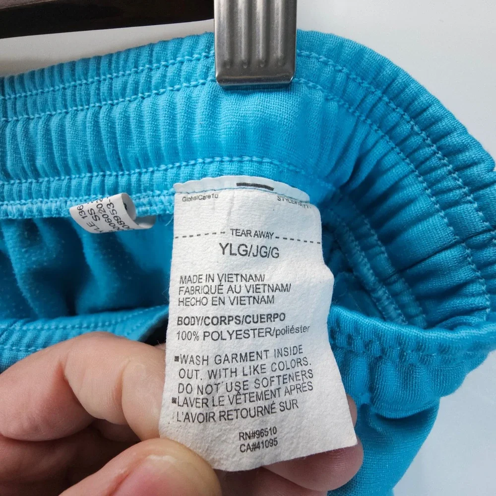 Under Armour Joggers Kids L Blue Y2K Streetwear Tapered Athletic Sweatpants - Picture 7 of 12